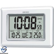 Seiko QHL058W Digital LCD Wall and Desk Clock