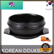 [Ready Stock] korean soup pot Korean Ddukbaegi Earthenware Clay Pot with Tray korean pot