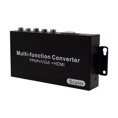 YPbPr to HDMI Converter VGA to HDMI Converter with Audio Scaler Function up to 1080P60Hz for PC Game