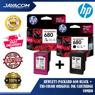 HEWLETT-PACKARD 680 TRI-COLOR + 680 BLACK ORIGINAL INK CARTRIDGE (COMBO PACK)