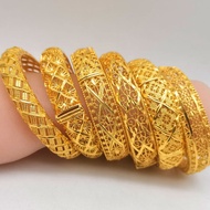 Pure 18K Saudi Gold Pawnable Bangle for Women Bracelet jewelry