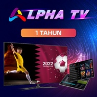 AlphaTV 1 Tahun VIP for Android/iOS/SmartTV/Syber/ODTV/KingTV/TeleTV/WatchTV/SyokTV/SyberTV/Alpha TV/FantomTV/