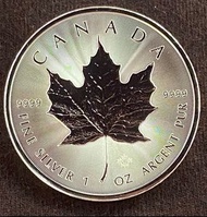 加拿大🇨🇦 楓葉 .999銀幣 1盎士（可議價）。       送禮之選
