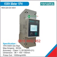 Kwh Power Meter 1 Phase Ren-220 Ds