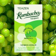 TEAZEN Kombucha Tea /Kombucha Ginger Lemon Postbiotics ทีเซ็นคอมบูชา (1 กล่องมี 10 ซอง) เครื่องดื่มชาหมัก มีแลคโตะ ถ่ายสะดวก ต่อต้านอนุมูลอิสระ