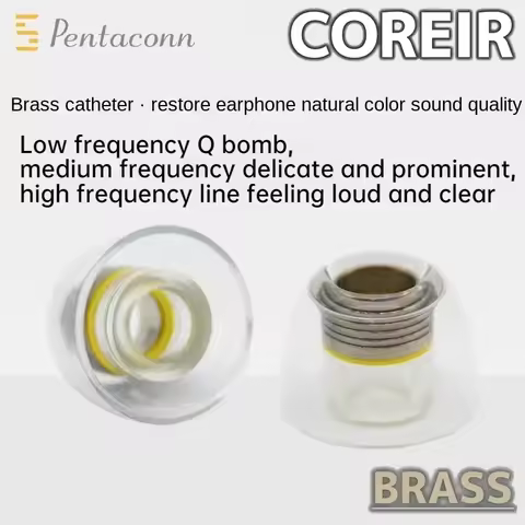 Eartips Pentaconn Built-in Brass Catheter in Ear Earplug Coreir Tips ie900 HS2000 Earplug Silicone E