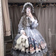 Lolita Skirt Normal Everyday Princess lolita Full Set One Set lolita Skirt Dress