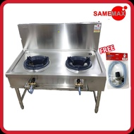 FRESH STAINLESS STEEL 2 BURNER KWALI RANGE FSS-2