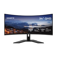 GIGABYTE G34WQC A 34" 144Hz Ultra-Wide Curved Gaming Monitor, 3440 x 1440 VA 1500R , 1ms (MPRT) Resp