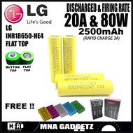 LG HE4 18650(FT) BatteryChargerRechargeableBattery 2500mAh 20A HIGH Capacity High Discharge Original Lithium Ion Battery