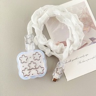 Cute Little Star Case For IPhone Charger Protector Cover 40W Cartoon Charger Head Cover Line Spiral 