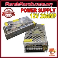 Power Supply DC12V 20A TRANSFORMER AC110V AC220V TO DC12V CONVERTER for CCTV Alarm LED Stripe AC TO 