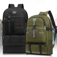 Canvas Backpack Men's Super Large Capacity Outdoor Climbing Bag Working Luggage Backpack 75L Heighte