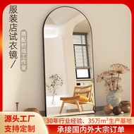 Ins Style Wall-Mounted Mirror Floor-length Mirror Dressing Mirror Full-length Mirror Girls Bedroom S