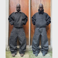 No Faith Studios Baggy Original Color Japanese Limited Edition Cowhide Knife Edge Hip Hop Style Loos