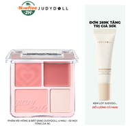 Phấn Má Hồng & Bắt Sáng Judydoll 4 Màu - 02 Mọi Tông Da 9g