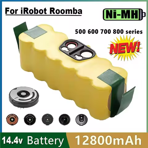 14.4V 5000mAh Battery For iRobot 500 600 700 800 900 series Battery For iRobot Roomba14.4 V 620 650 