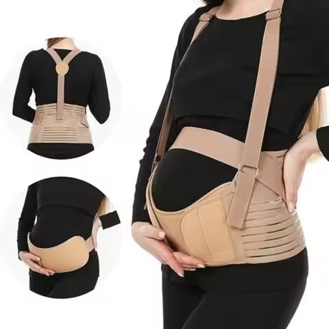 Maternity Belly Band Pregnancy Support Belt, Breathable Abdominal Binder for Women in Second & Third