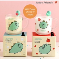 "Cuteness is on your face". New Jordy figure Glass Mug, choose 2