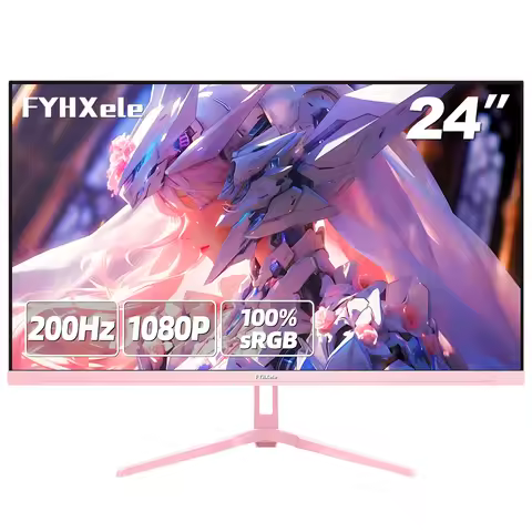 FYHXele 24" 200Hz Gaming Monitor FHD 1080P Fast IPS 1ms FreeSync 99% sRGB HDMI DP USB VESA Mountable