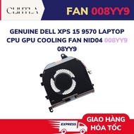 Genuine Dell XPS 15 9570 Laptop CPU GPU Cooling Fan NID04 008YY9 08YY9