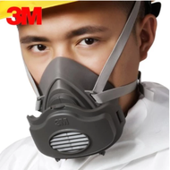 Masker Gas 3M 7502 Respirator + 3M 6006 Cartridge filter Complete Set Original