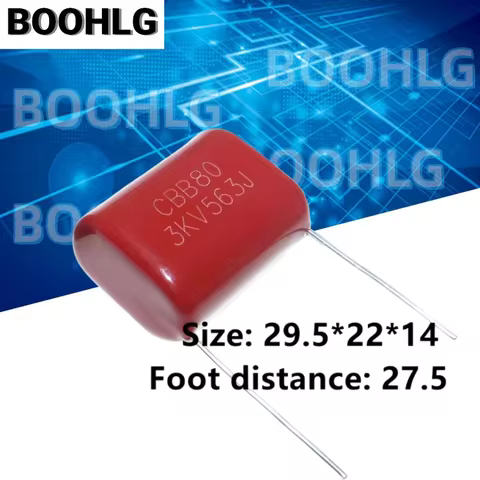 5pcs 3KV563J 3000V 563J Pitch 27.5mm 0.056UF 56NF 3KV 563 CBB80 Polypropylene Film Capacitor Mouse K