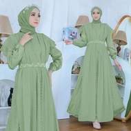 Gamis Jumbo Terbaru 2022 Ameena Dress / Gamis dan Dress Pesta L XL XXL XXXL 5XL LD Up to 140