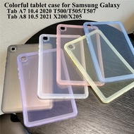Casing Samsung Galaxy Tab A8 10.5'' 2021 X205 X200 Tablet Case Samsung Tab A7 10.4'' 2020 T500 T505 T507 Clear Soft Transparent TPU Shockproof Cover case