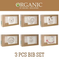 Shears Organic Baby Bibs Set Toddler Bib 3 Pcs Bibs Set