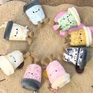 Chagee Plushie Keychain Soft Stuffed Toy Good Friend Cup Doll Pendant Gift for Friends