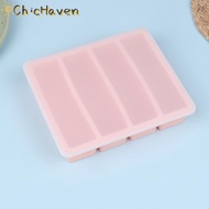 ChicHaven 4 lưới dài Ice Cube khay khuôn tái sử dụng Silicone Ice Cube khuôn BPA miễn phí Ice Maker 