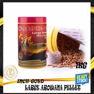 Inch-Gold Large Arowana Fish Food Stick Pellet Diet (Floating) 1KG / 1000G