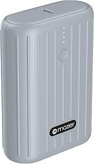 Mazer EGMINI10.0V2 10000mAh/37Wh Power Bank, PD22.5W Fast Charging, Flight-Approved Mini Portable Ch