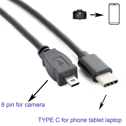 TYPE C OTG CABLE FOR Nikon Coolpix D7100 D5300 D5200 D5100 D3300 D3200 S9500 camera to phone edit pi