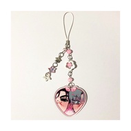 【Rural Craft】 Anime Stage Ivan till Mizi Hyuna Sua Luka Mobile Phone Chain Heart Keychain Cosplay Pr