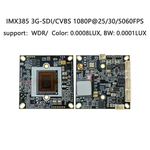 3G-SDI/CVBS output EN778+IMX385 Camera module PCBA Digital HD 1080P25/30/50/60FPS Support: WDR and S