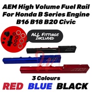 [READY STOCK] AEM High Volume Fuel Rail Honda EK EG EJ B16 B18 B20 B Series New