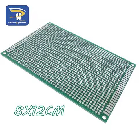 1PCS 8x12 cm PROTOTYPE PCB 2 layer 8*12cm panel Universal Board double side 2.54mm