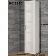 ROAM METOD 1 Door Multipurpose Storage Cabinet 5 Tier Almari Buku Kabinet Bookshelf Almari Hiasan High Cabinet Mop White