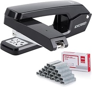 Deli/EZWORK Swing-Arm Swivel Stapler, 25 Sheets Capacity, 360 Degree Rotate Desk Staplers with 1000 