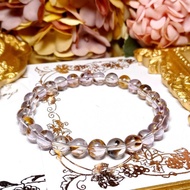 【訂製款 06】紫鈦晶 | 水晶 DIY設計手鏈