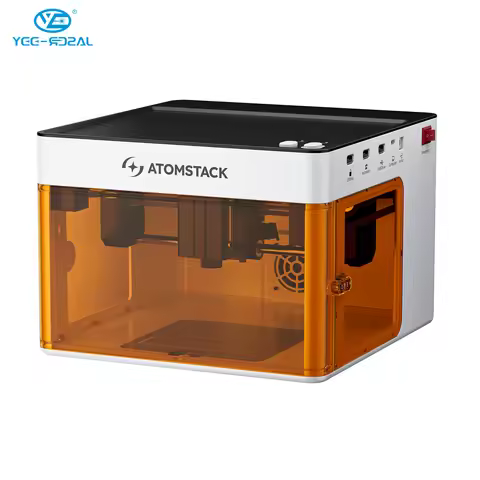 YEELASER AtomStack P1 Mini Desktop Dual Laser Engraver For Metal Jewelry Necklace Ring Plastic Wood 