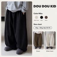 Long Khaki Pants for Boys, Black, Size 110-170cm, Suitable for Children 15kg - 50kg