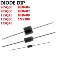50PCS DIODE 20SQ60 HER604 HER607 HER608 15SQ050 15SQ045 1N5388 30SQ045 20SQ050 12SQ045 in stock chip