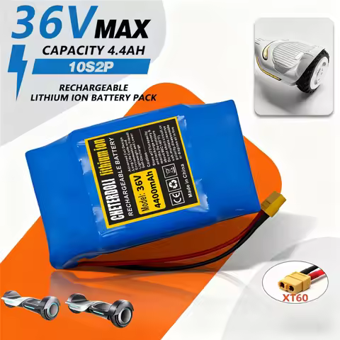 36V Rechargeable Lithium Battery Pack,Hoverboard Battery 4.4 Ah Balance Car Batteries, for Hoverboar