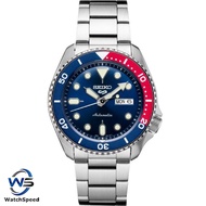 Seiko 5 Sports SRPD53K1 Automatic 100M Red &amp; Blue Dial Stainless Steel Bracelet Gents Watch