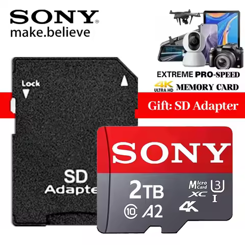 SONY High Speed Micro TF SD Card Extreme Pro SD Memory Card 2TB 1TB 128GB 512GB 256GB U3 V60 4K HD F