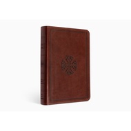ESV Large Print Compact Bible (TruTone®, Brown, Mosaic Cross Design) 9781433556043