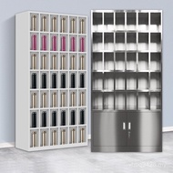 Water Cup Display Cabinet Lattice Stainless Steel Cabinet Place Tea Cup Storage Cup Cabinet Staff Ca